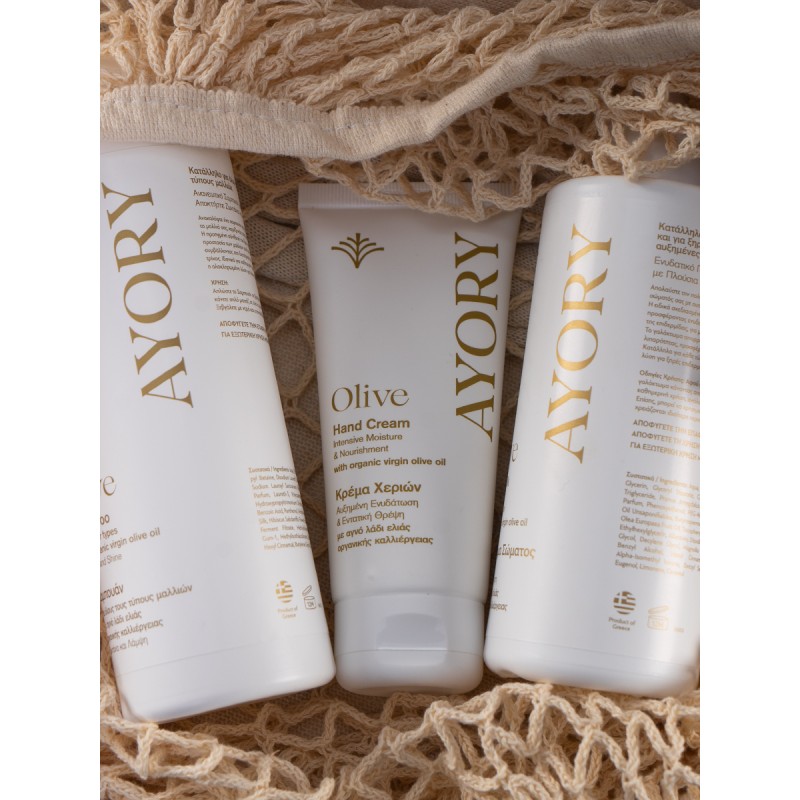 Beauty Care Combo: Hand Cream, Body Milk, and Olive Shampoo AYORY